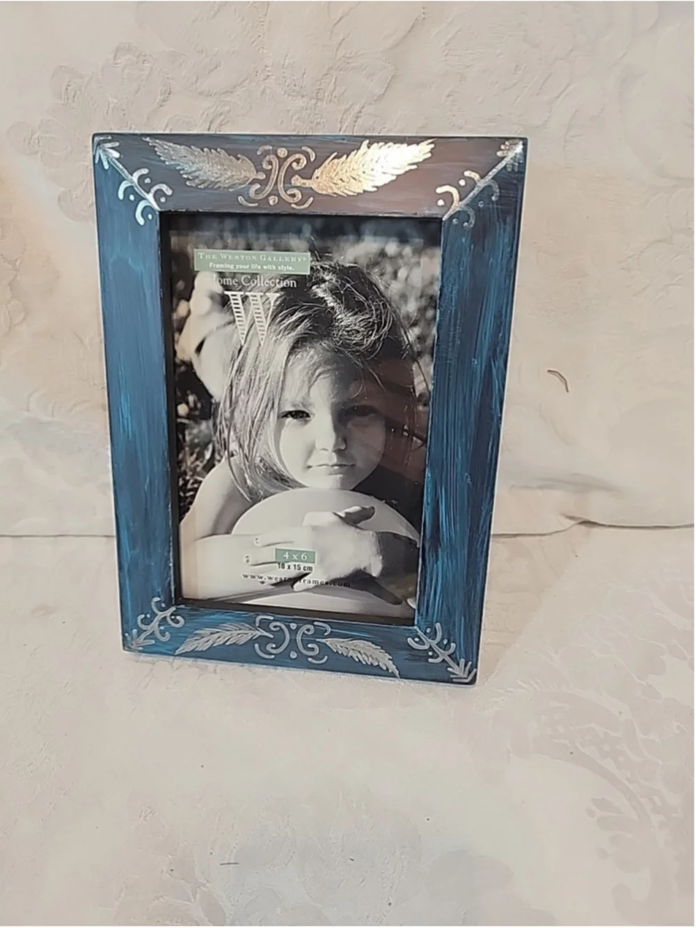 Wooden Picture Frame 4x6 Handpainted